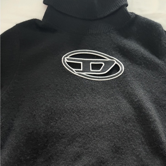 Diesel Black Turtleneck Sweater Soft Knit - Picture 2 of 7